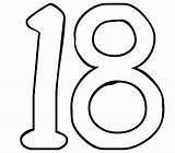 18 Number Clipart 18th Birthday Happy Cliparts Eighteen Clip Advent Musical Calendar Cool Years Am Posts Door Old Library Thespians sketch template