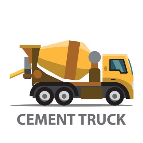 cement truck illustrations royalty  vector graphics clip art