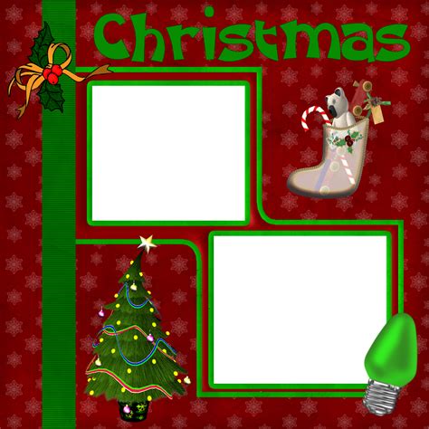 wrapped  life christmas scrapbook layout