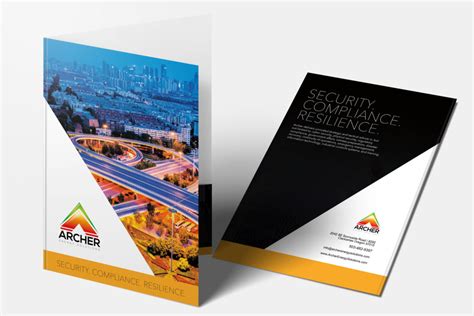 pocket folder design brochure design  printing brochure design