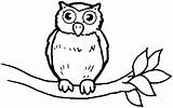 Owl Coloring Pages Horned Great Drawing Simple Burung Hantu Putih Hitam Girls Getcolorings Printable Owls Getdrawings Print Choose Board Color sketch template