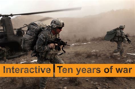 interactive ten years  war al jazeera