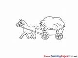 Wagon Coloring Pages Printable Farm Sheet Title sketch template