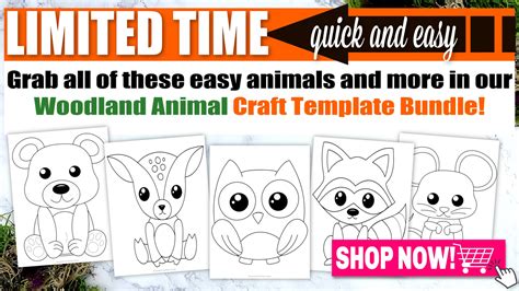 printable woodland animal templates printable templates