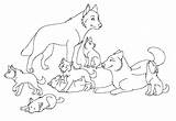 Wolf Coloring Pages Pack Lineart Wolves Printable Kids Drawing Drawings Family Deviantart Anime Print Animal Firewolf Birthday Party Color Getcolorings sketch template