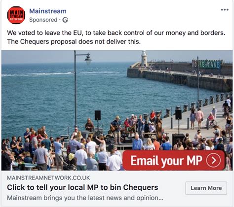 dark ads pro brexit facebook campaign   reached   people  researchers