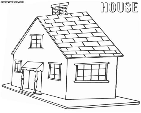 house coloring pages coloring pages    print