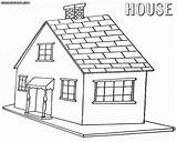 House Coloring Pages Book Colorings Building sketch template
