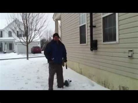 cleaning pellet stove pipe   leaf blower youtube