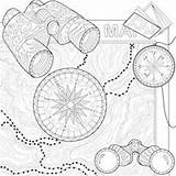 Coloring Zentangle Printable Camping Book sketch template