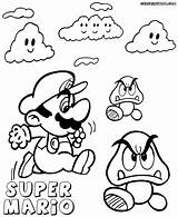 Coloring Goomba Pages Mario Super Template Baby Library Clipart Comments Related sketch template