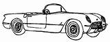 Corvette Coloring sketch template