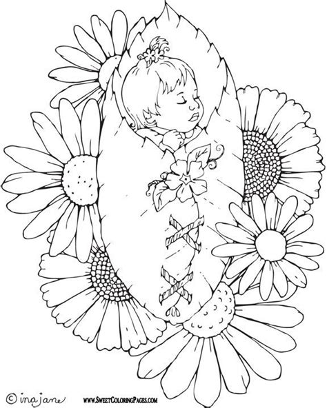 baby fairy coloring pages
