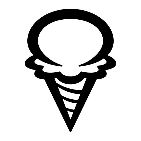 ice cream cone vector icon  vector art  vecteezy