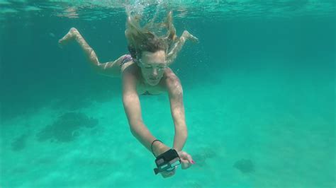 gopro underwater tips  tricks koh lipe thailand woman swimming underwater  stamped