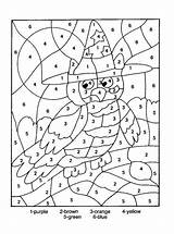 Number Color Printable Coloring Pages Numbers Colour Kids Printables Owl sketch template