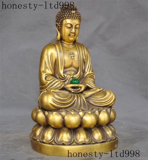 tibet buddhism brass sakyamuni shakyamuni tathagata “卍” swastika buddha
