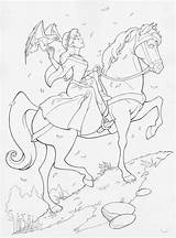Camelot Quest Coloring Pages Princess Kayley Horse Comments Sketches Disney Choose Board Coloringhome sketch template