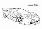 Coloring Car Mclaren F1 Lm Printable Super Cool sketch template