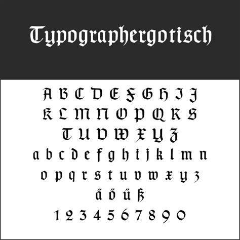 gotische schrift fonts zum kostenlosen