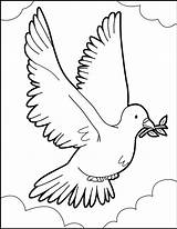 Dove Peace Coloring Color Pages Bird Flight Hellokids Online Birds Print Choose Board sketch template