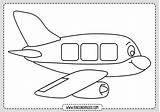 Colorear Avion Aviones Rincondibujos Rincon Entradas Navegación Medios Transporte sketch template