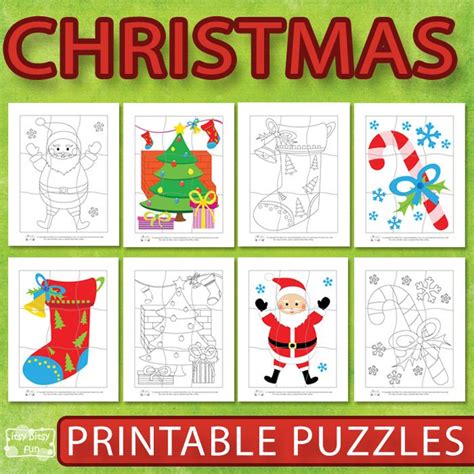 printable christmas puzzles  kids itsybitsyfuncom christmas