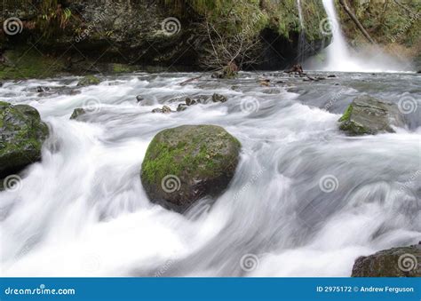 water flowing  rocks stock photography image