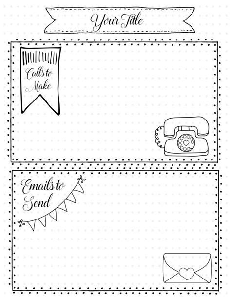 bullet journal printables customize    planner size