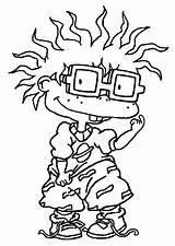 Rugrats Chuckie Colorear Finster Cool2bkids Chucky Colouring Cartoons Esponja Bob Pickles Tatuajes Reptar Nickelodeon sketch template