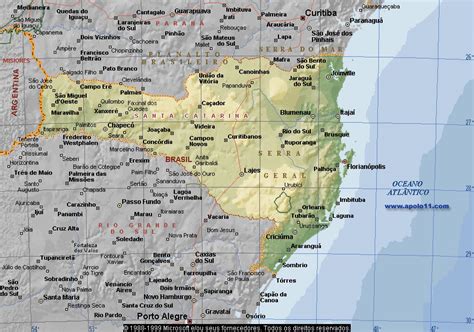 Apolo11 Mapa De Santa Catarina