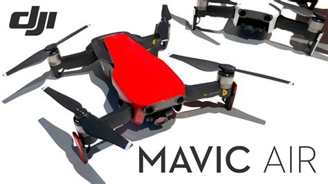 dji mavic air fly  combo flame red unboxing youtube