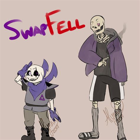 swapfell sans and papyrus by alynaly on deviantart