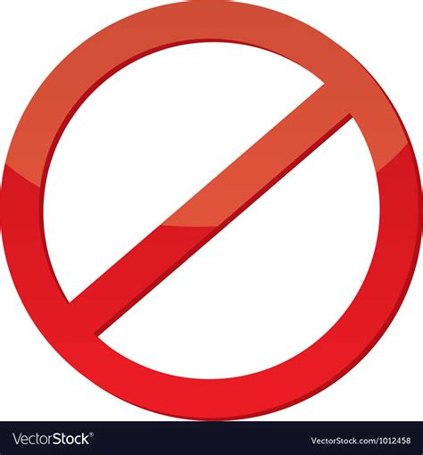 allowed sign royalty  vector image vectorstock