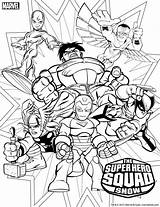 Coloring Pages Marvel Superhero Squad Super Hero Comments sketch template