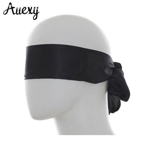 Auexy Satin Ribbon Blindfold Sexy Eye Mask Patch Bondage