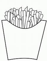 Food Fries Colornimbus sketch template