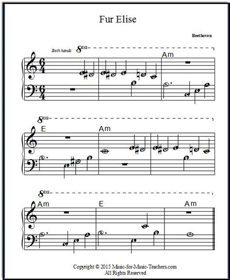 easy piano sheet   letters