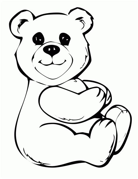 printable bear coloring page clip art library