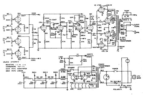 sunn amplifier schematics diagrams