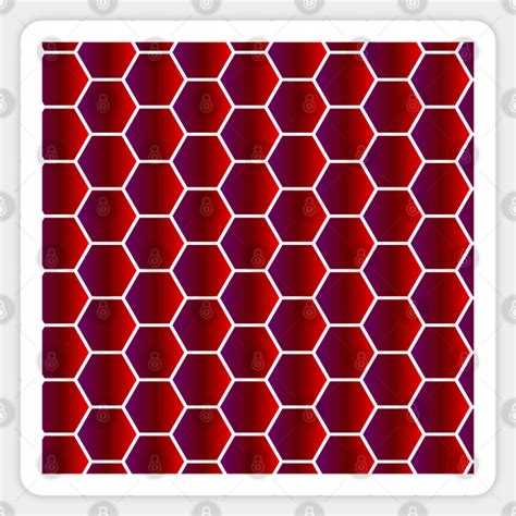hexagon pattern hexagon pattern pegatina teepublic mx