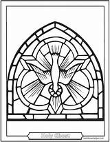 Kirchenfenster Confirmation Saintanneshelper Heiliger Geist Pentecost Anne Template Catholique Sacraments Kinderwoorddienst Clip sketch template