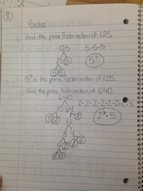 Unit 2 Notes Divisibility Rules Prime Factorization Lcm And Gcf