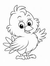 Chick Coloring Pages Cute Chicks Baby Getcolorings Color Print sketch template