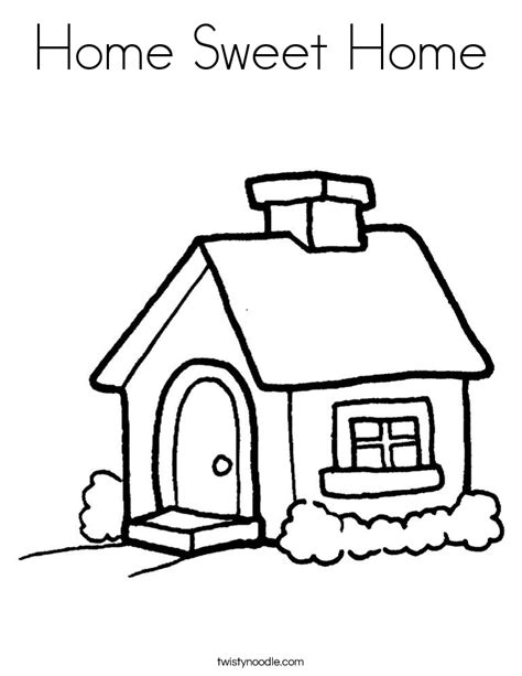 homes colouring pages coloring home
