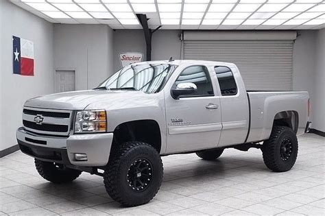 chevy silverado  wd lt extended cab lifted leather texas truck