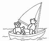 Colorat Cu Barca Barci Copii Fise Gradinita Lucru Pentru Mijloace Ursuleti sketch template