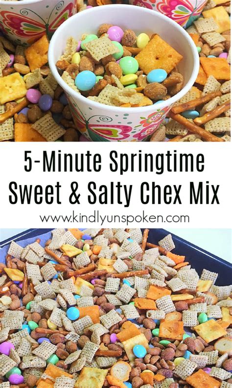 springtime sweet and salty chex mix recipe salty chex