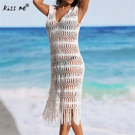 Buy Deep V Tassels Swimming Cover Ups See Through