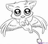 Coloring Cute Animals Pages Animal Drawings Baby Printable Anime Creatures Drawing Easy Sheets Print Color Mythical Kawaii Chibi Magical Griffin sketch template